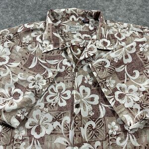 VINTAGE‎ Kolekole Hawaiian Shirt Mens XXL Floral USA Made